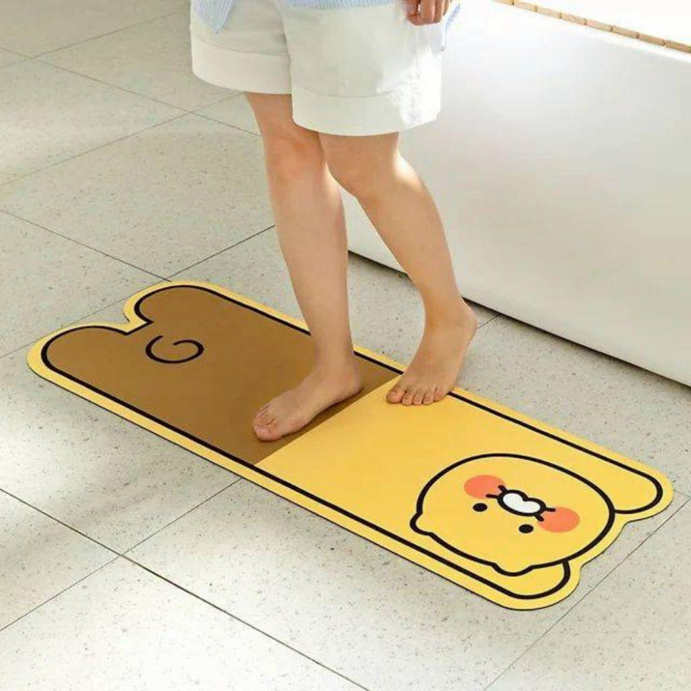 韓國連線 Kakao friends 春植軟式珪藻土地墊 腳踏墊 廚房地墊-細節圖5