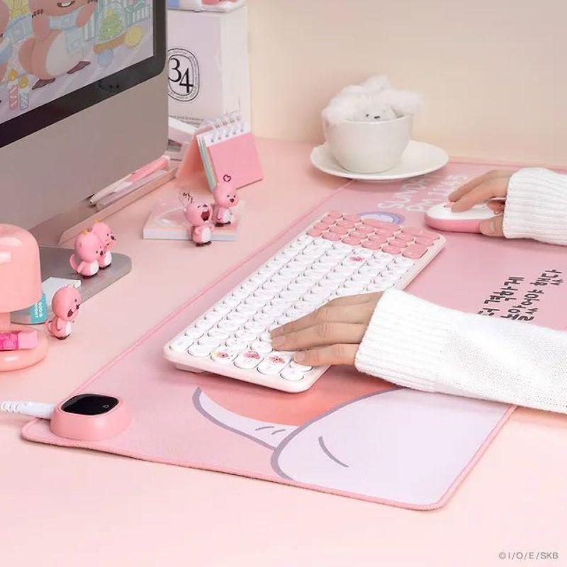 韓國連線 Royche x Zanmang Loopy 露比溫控長桌墊 滑鼠墊 電腦桌墊-細節圖3