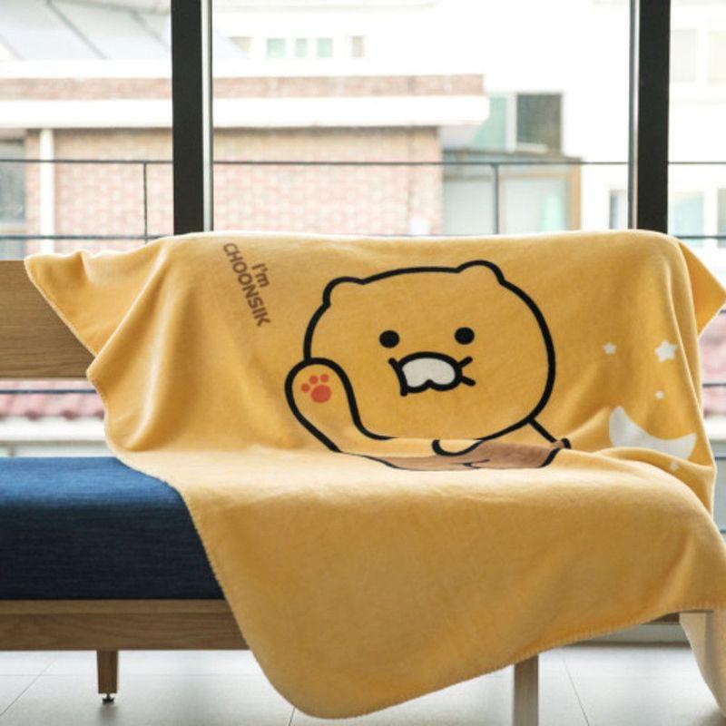 韓國連線 Kakao friends 春植晚安大毛毯-細節圖2