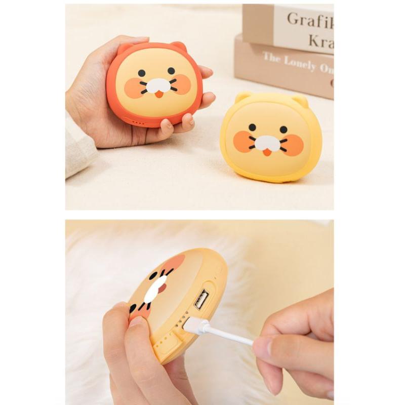 韓國連線 Kakao friends 萊恩 桃子 春植 行動充電暖手寶-細節圖2