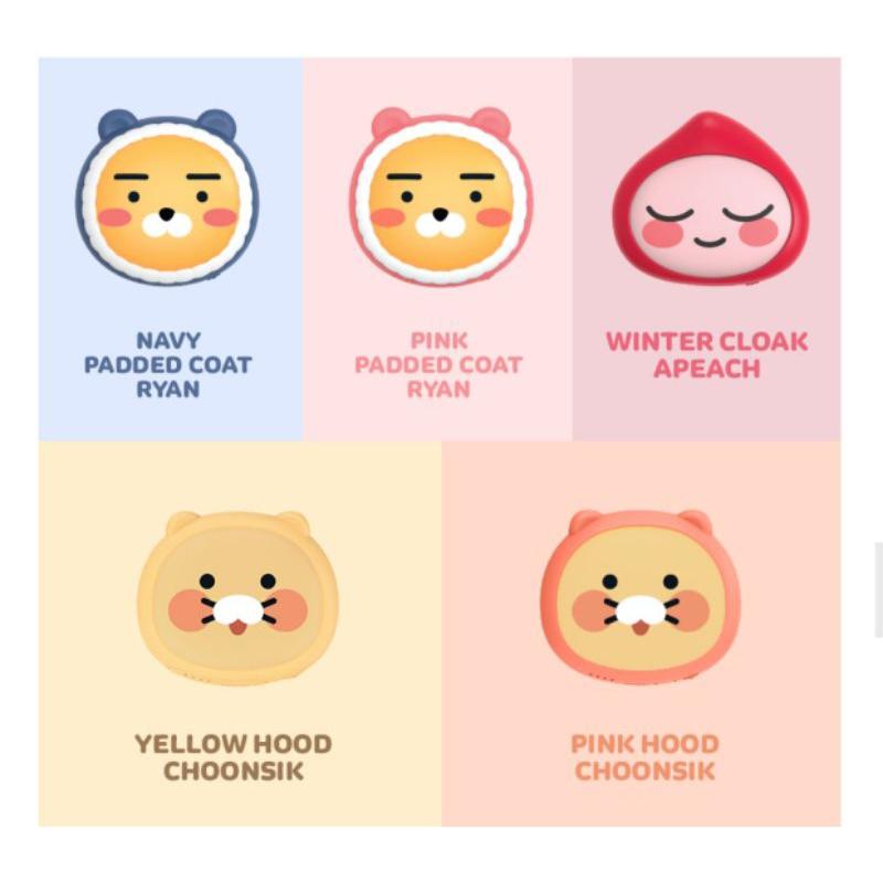 韓國連線 Kakao friends 萊恩 桃子 春植 行動充電暖手寶-細節圖4