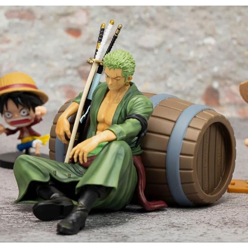 韓國連線 Leto x One piece 航海王 魯夫 索隆 存錢筒擺飾-細節圖2