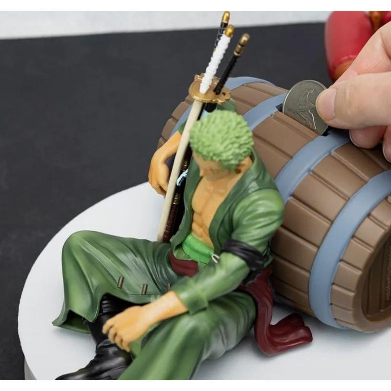 韓國連線 Leto x One piece 航海王 魯夫 索隆 存錢筒擺飾-細節圖3