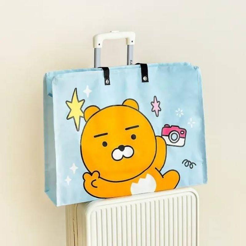 部分現貨 Kakao friends 萊恩 春植 旅行防水購物袋-細節圖2