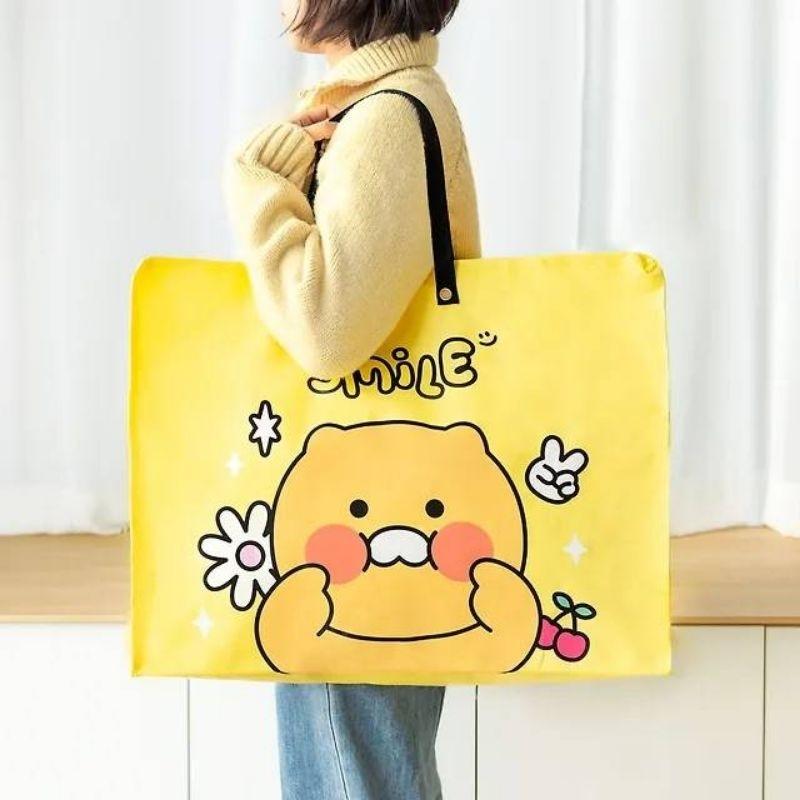 部分現貨 Kakao friends 萊恩 春植 旅行防水購物袋-細節圖6