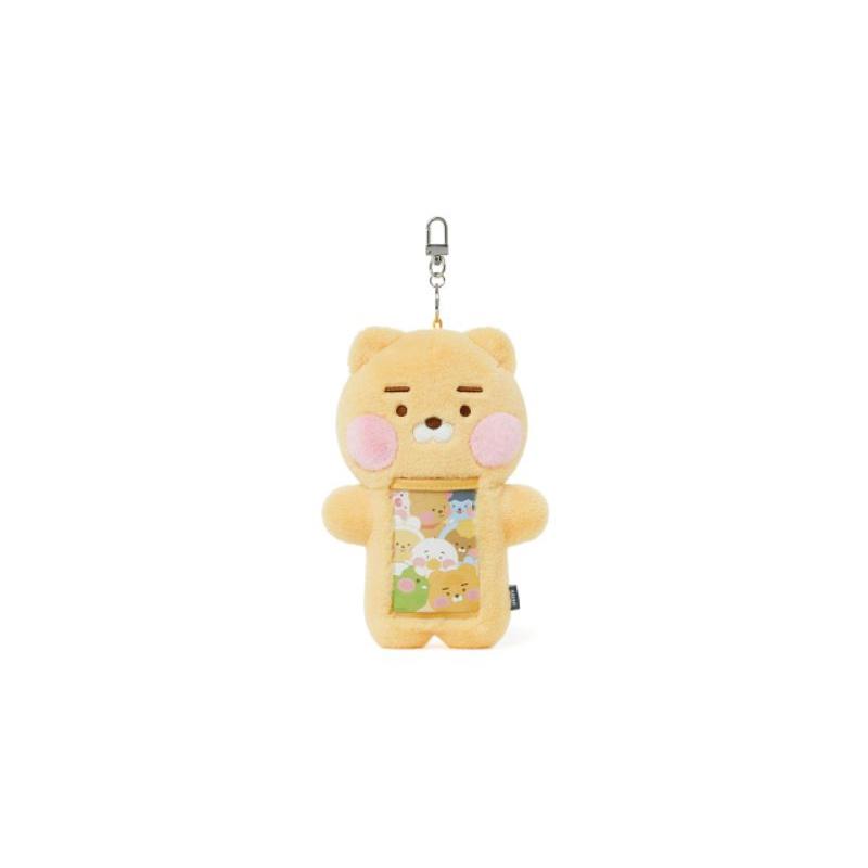 韓國連線 Kakao friends 寶貝腮紅萊恩 玩偶造型證件套 相片夾 悠遊卡套 鑰匙圈-細節圖2