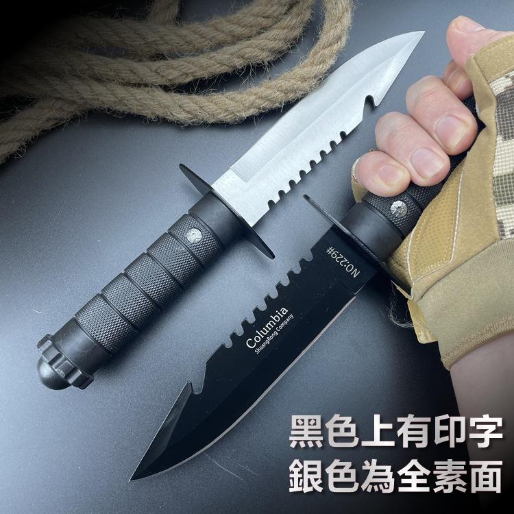 【台灣24H出貨】 軍刀 直刀 小刀 刀具 藍波刀 露營 刺刀 登山刀 野外求生 折刀 生存遊戲 軍用品【CP185】-細節圖7