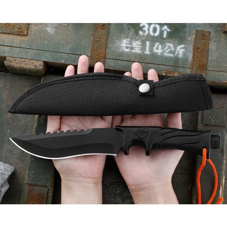 【台灣24h出貨】藍波刀 防身刀 露營刀 直刀 登山刀 小刀 野外求生刀 戰術刀 求生刀 野外求生刀【CP180】-細節圖4