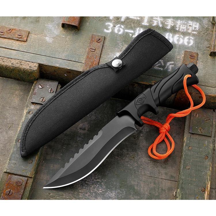 【台灣24h出貨】藍波刀 防身刀 露營刀 直刀 登山刀 小刀 野外求生刀 戰術刀 求生刀 野外求生刀【CP180】-細節圖9