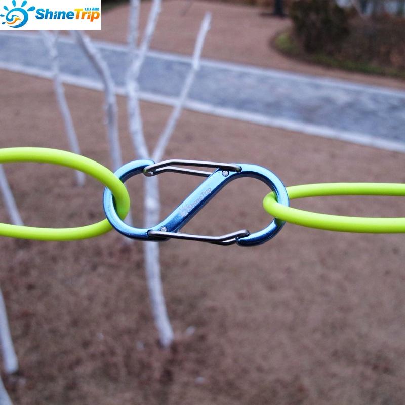 鋁合金S型8字扣 S掛勾 S勾 掛鈎 露營 扣環 置物扣 鑰匙圈 登山扣 鑰匙環 ShineTrip 戶外【CP087】-細節圖9