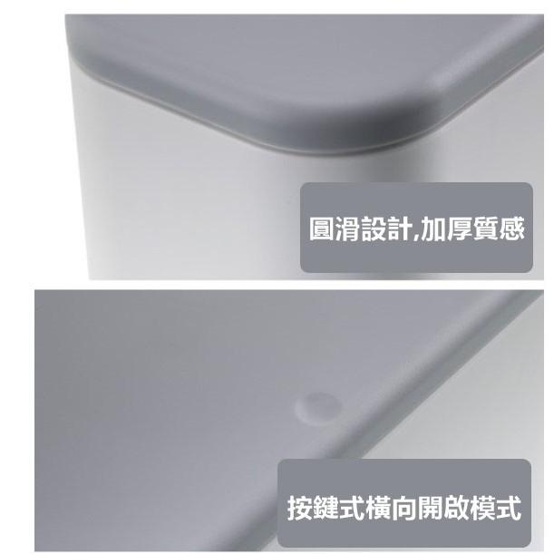 垃圾桶 【現貨免運】廁所垃圾桶 按壓彈蓋垃圾桶 彈壓式垃圾桶桶 夾縫垃圾桶 客廳 浴室 廚房 垃圾桶【RS1045】-細節圖5