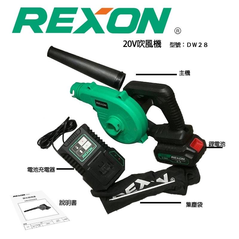 【DIY品牌聯盟】REXON 力山 20V吹風機 BW28 吹風機 充電式吹風機 吹吸兩用 充電吹風機 無線電吹風機-細節圖2