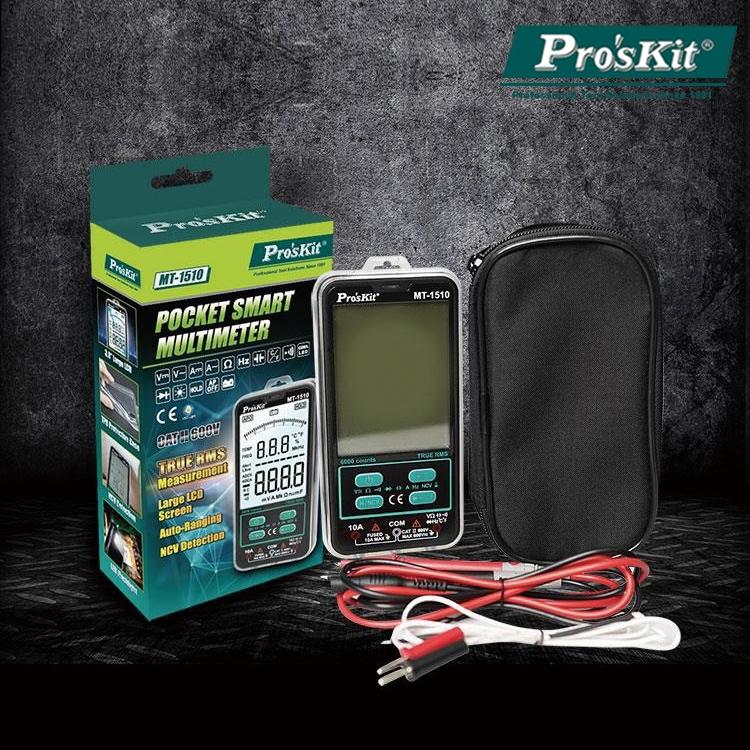 【DIY品牌聯盟】Pro＇sKit 寶工 卡片式大屏智能萬用表 MT-1510 電表 萬用表 電流表-細節圖8