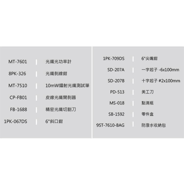 【DIY品牌聯盟】Pro＇sKit 寶工 PK-9456-CL FTTH光纖冷接工具組 光功率計 切割刀 剝線鉗 鉗子-細節圖4