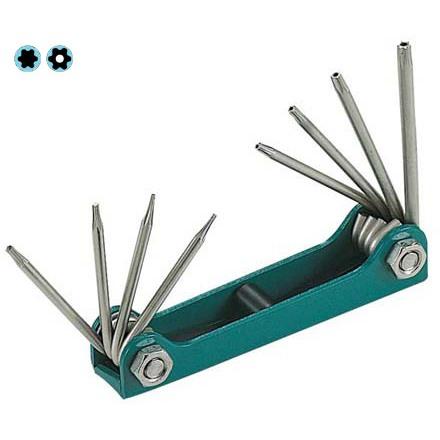 【DIY品牌聯盟】Pro＇sKit 寶工 8PK-021T 摺疊型星型扳手組(8支組)  扳手 星型扳手 摺疊扳手-細節圖2