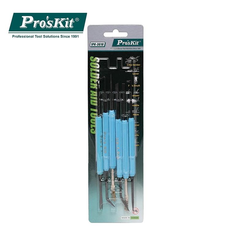 【DIY品牌聯盟】Pro＇sKit 寶工 1PK-3616 焊接輔助工具6件組 機板設計 除錫工具組 焊接輔助工具-細節圖5