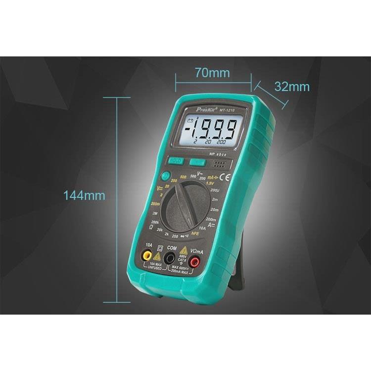 【DIY品牌聯盟】Pro＇sKit 寶工 MT-1210 3又1/2數位電錶 數位電錶 電表 萬用電錶 三用電表 電錶-細節圖8