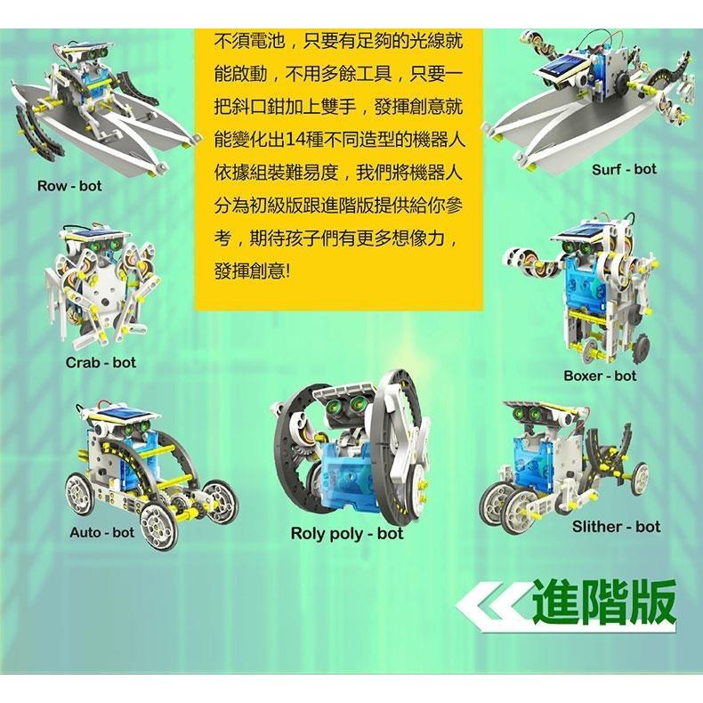 【Pro＇sKit 寶工】GE-615 14合1太陽能變型機器人 親子 DIY 學習教具 ST安全玩具 模型 台灣製造-細節圖8