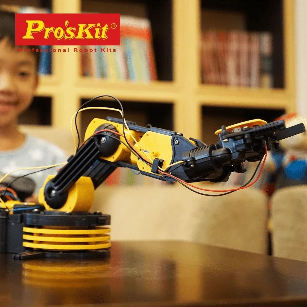 【Pro＇sKit 寶工】GE-535N 動力機器手臂 親子 DIY 學習教具 ST安全玩具 模型 台灣製造-細節圖3