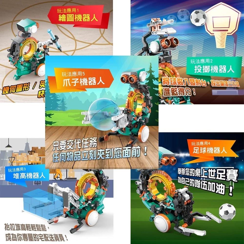 【Pro＇sKit 寶工】GE-895 五合一機械編程機器人 親子 DIY 學習教具 ST安全玩具 模型 台灣製造-細節圖6