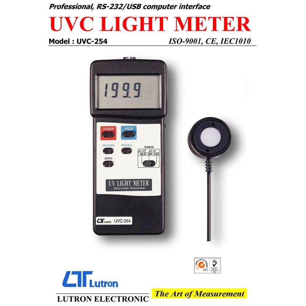 【DIY品牌聯盟】Lutron 路昌 紫外線光強度計 UVC-254 紫外線照度計 強度計 紫外線輻射檢測儀 照度表-細節圖4