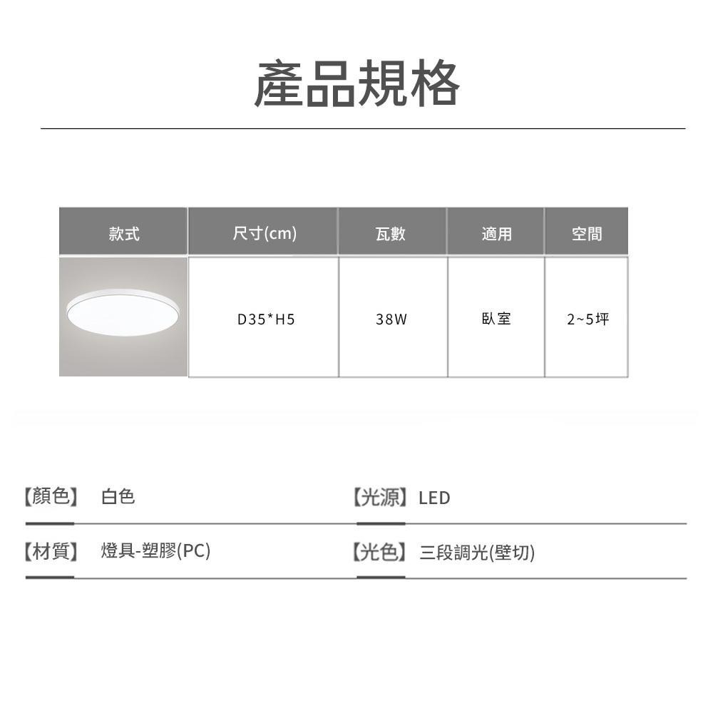 【formosa】38W 超薄型 LED三防吸頂燈 三段變色 防水防霉防蚊蟲-細節圖8