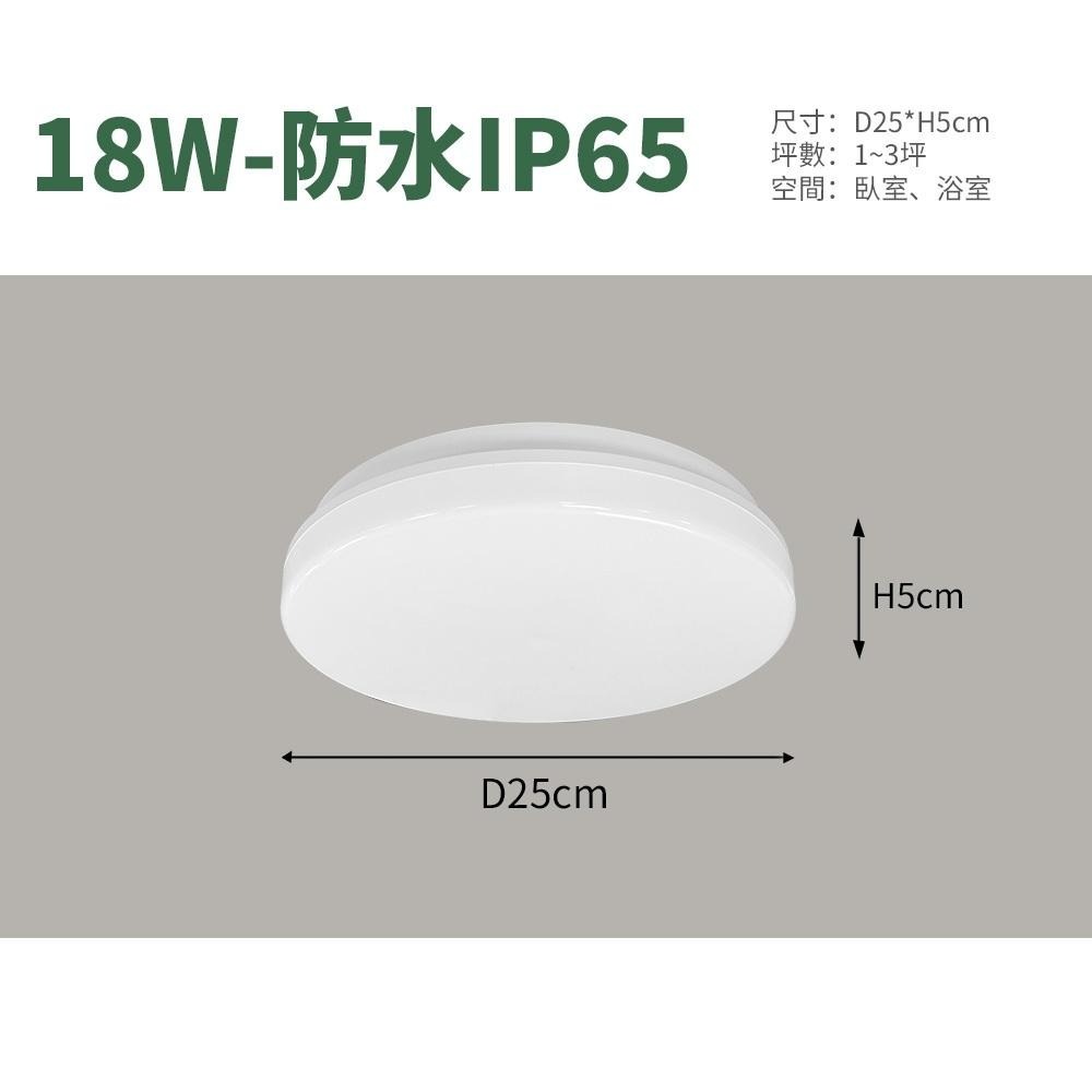 【formosa】18W 防水吸頂燈 自然光-細節圖2