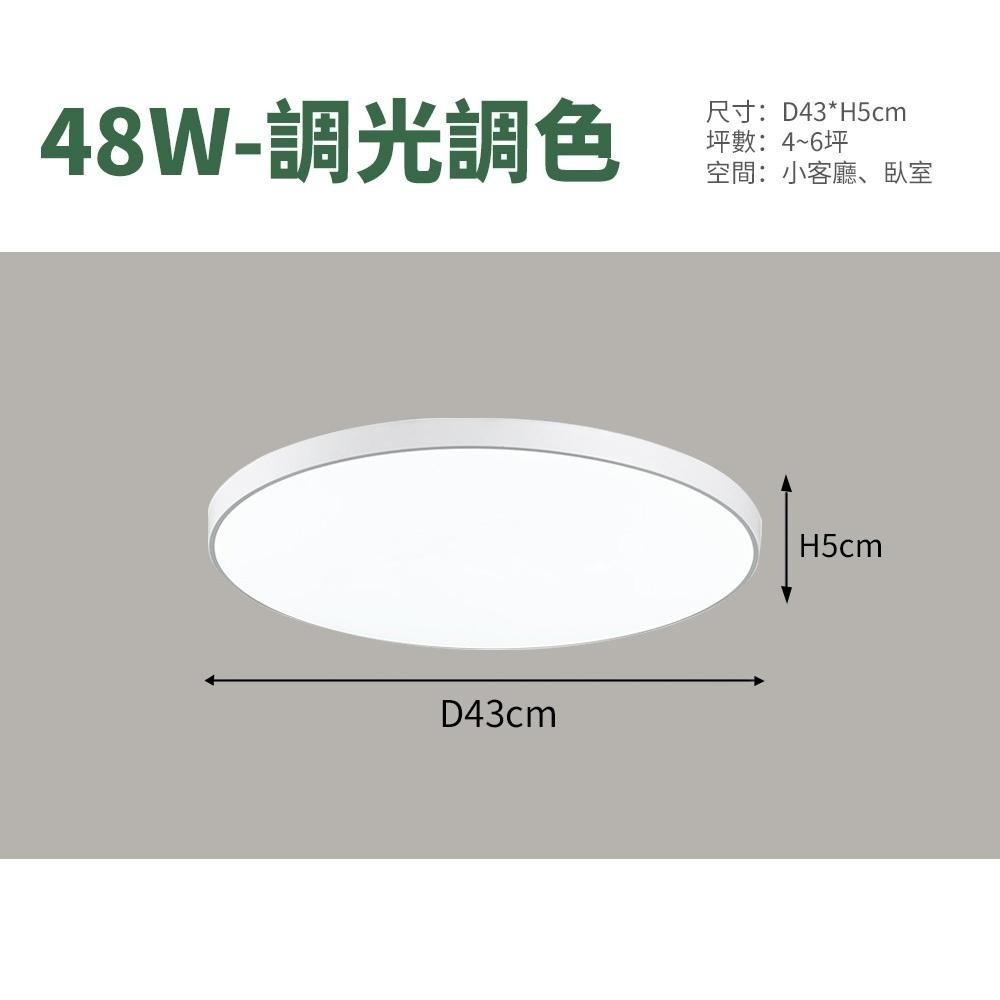 【formosa】48W 超薄型 LED三防吸頂燈 附遙控器 多段變色 防水防霉防蚊蟲-細節圖2