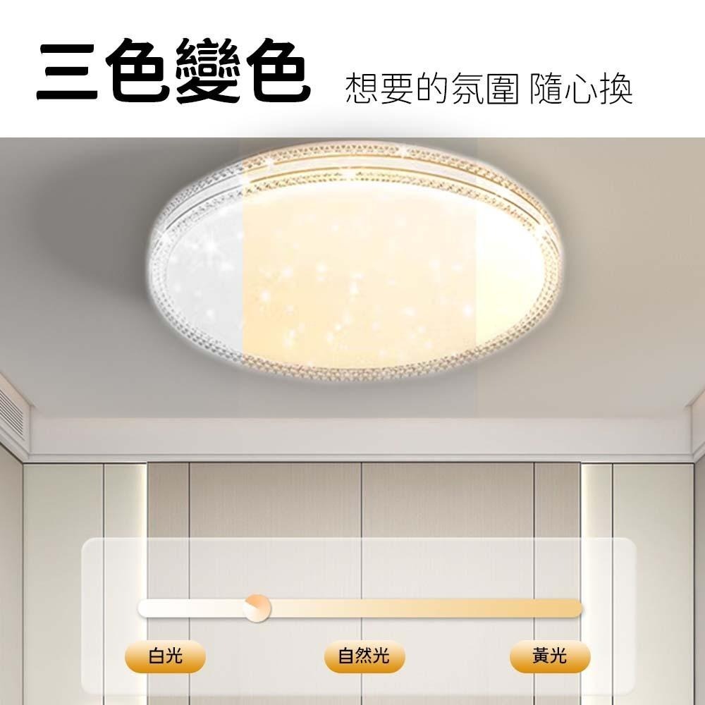 【formosa】36W 璀璨低奢 LED 吸頂燈 三色變光-細節圖3