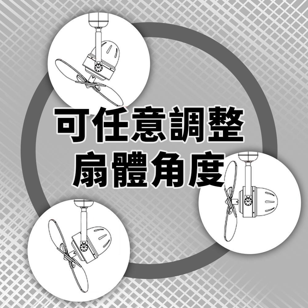 【formosa】16吋DC馬達歐風吊扇 附遙控器 5段風速 可調扇燈角度 DC馬達-細節圖3