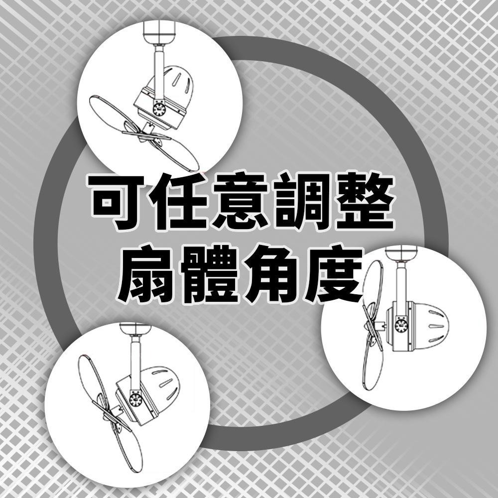 【formosa】16吋DC馬達歐風吊扇 附遙控器 5段風速 可調扇燈角度 DC馬達-細節圖3