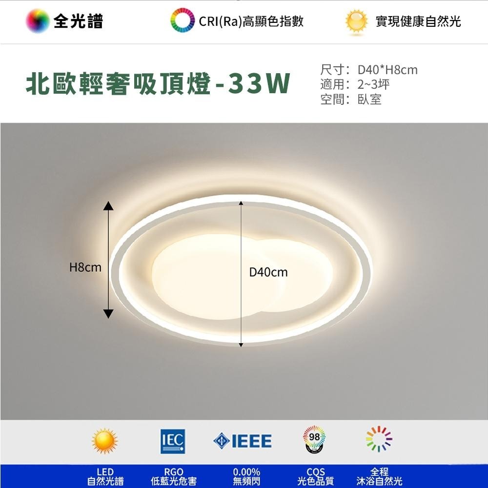 【formosa】33W 北歐輕奢  LED 吸頂燈 附遙控器 調光調色-細節圖5