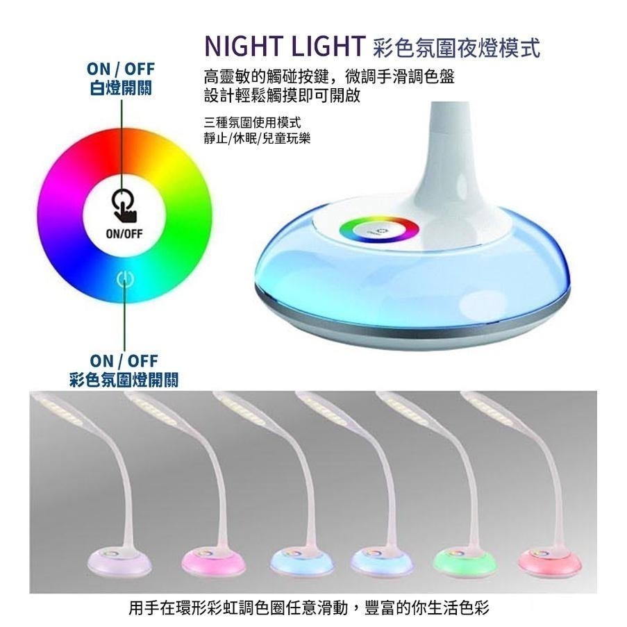 【formosa】現貨👈智慧飛碟 LED 檯燈 三段亮度 氣氛小夜燈-細節圖4