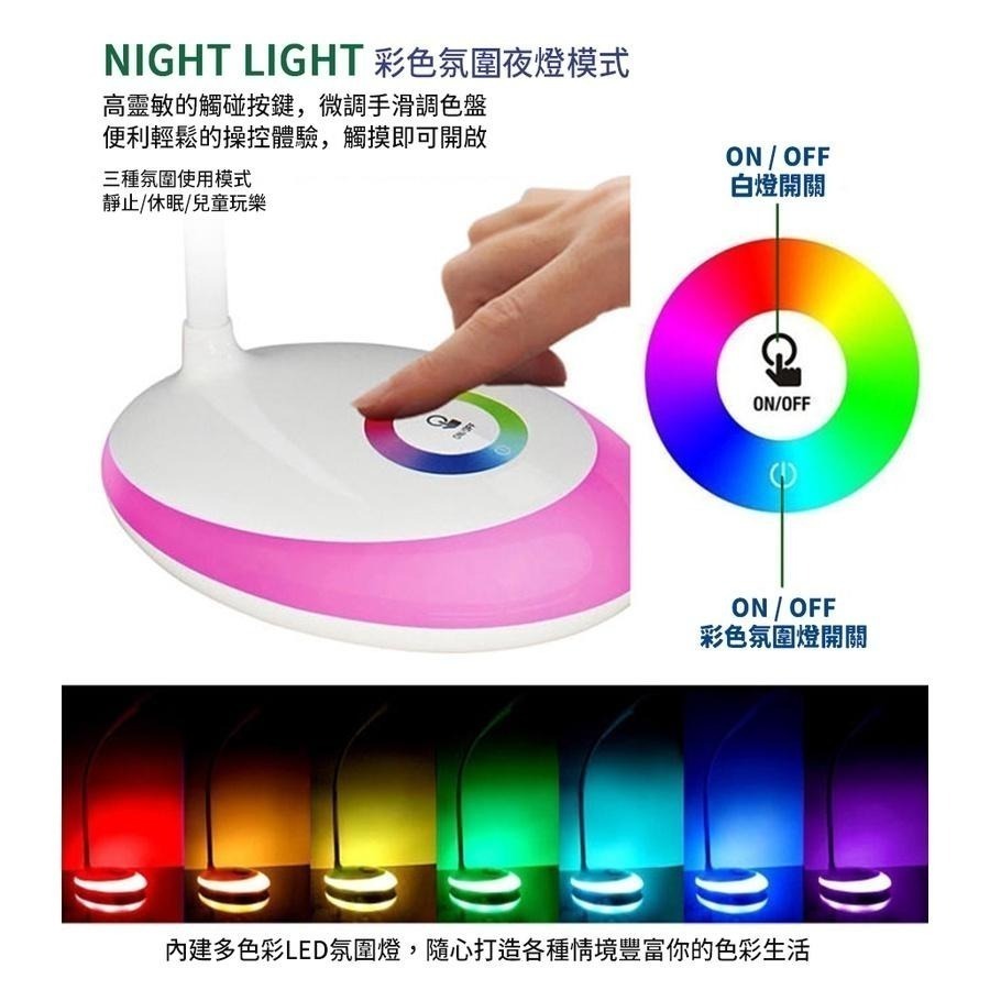 【formosa】現貨免運💖智慧圓盤 LED 檯燈 三段亮度 氣氛小夜燈-細節圖2