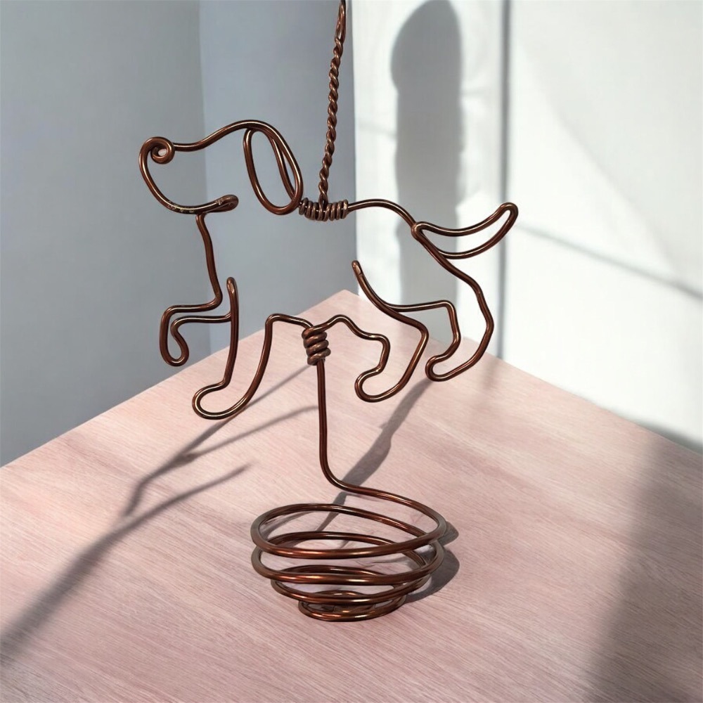 微甜多肉小陽台．空氣鳳梨的家｜鋁線手作．毛小孩．狗狗．空鳳掛架(不含植物)-規格圖7