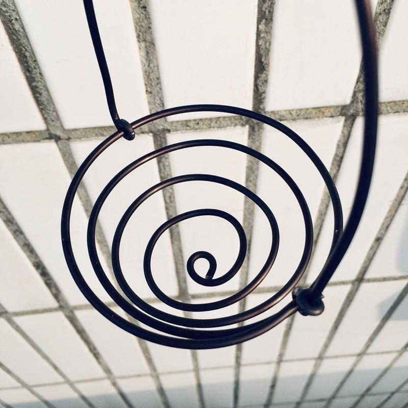 微甜多肉小陽台．空鳳的家｜鋁線手作．蚊香鋁線提籃（不含植物)-細節圖4