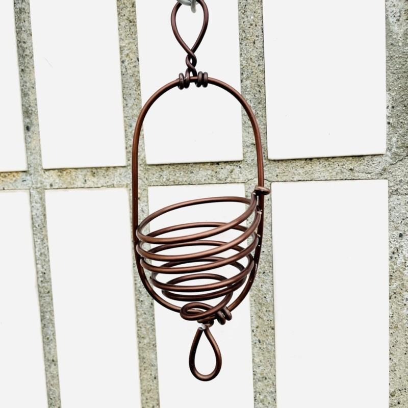 微甜多肉小陽台．空氣鳳梨的家｜鋁線手作．鋁線掛籃(不含植物)-細節圖3