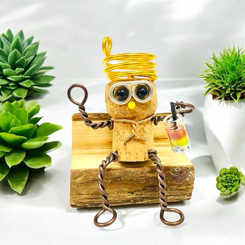 微甜多肉小陽台.空氣鳳梨的家 / 享受吧！一個人的生活. 軟木塞空鳳木架（不含植物）-細節圖2