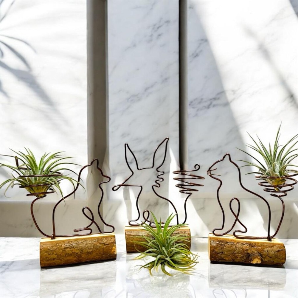 Yasha 微甜多肉小陽台.空氣鳳梨的家 / 森林小動物（不含植物）-細節圖3