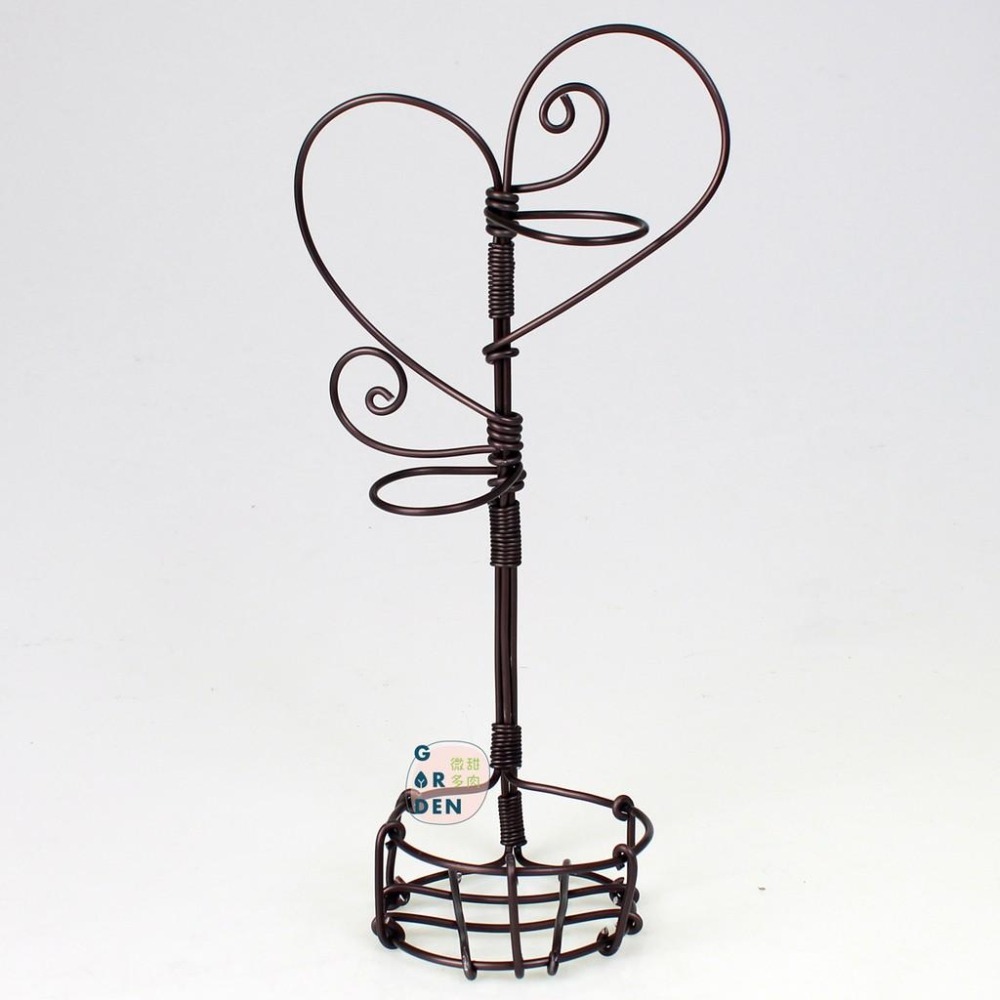 微甜多肉小陽台．空氣鳳梨的家｜鋁線手作． 高腳花盤架（不含植物）-細節圖2