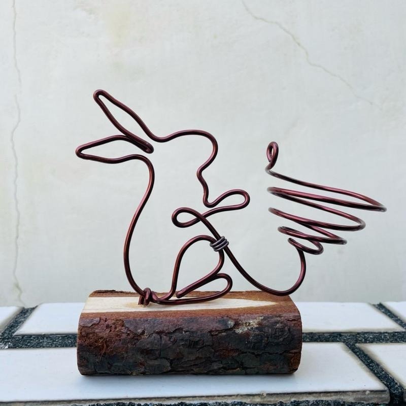 微甜多肉小陽台·空氣鳳梨的家｜幸福兔兔（不含植物）-細節圖6