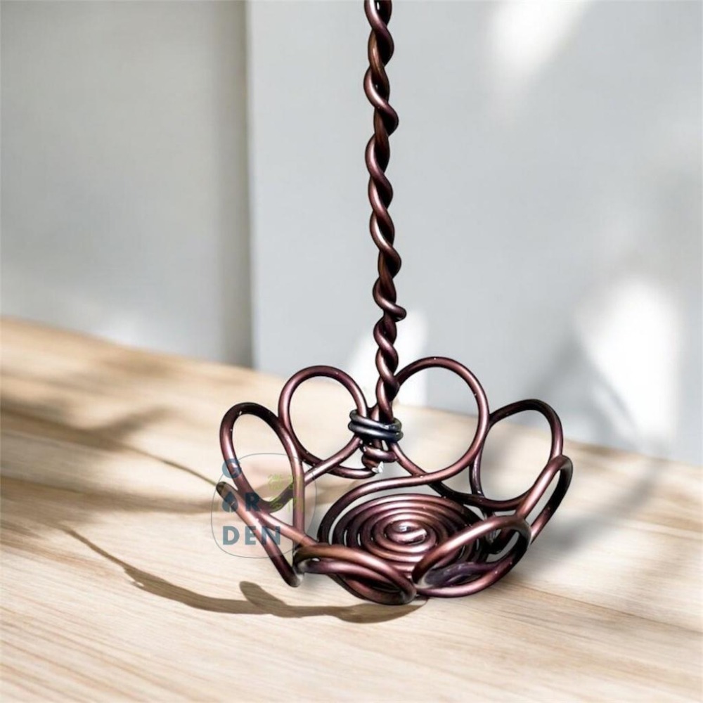 微甜多肉小陽台．空氣鳳梨的家｜鋁線手作．花朵籃（不含植物）-細節圖4