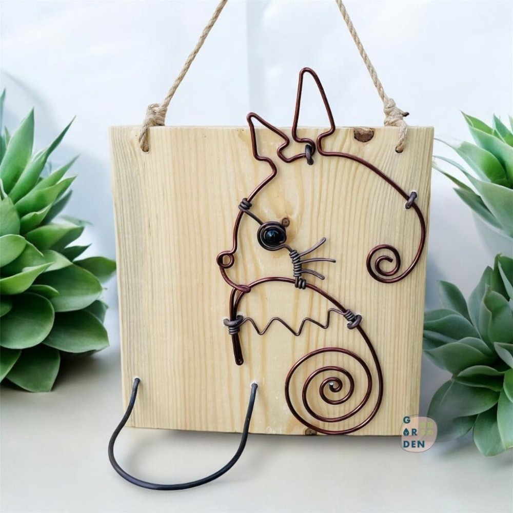 微甜多肉小陽台．空氣鳳梨的家｜鋁線手作．龍貓空鳳.多肉壁架板（不含植物）-細節圖3