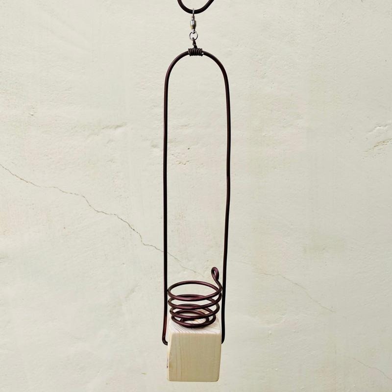 微甜多肉小陽台．空氣鳳梨的家｜鋁線手作．積木空氣旋轉掛架（不含植物）-細節圖2