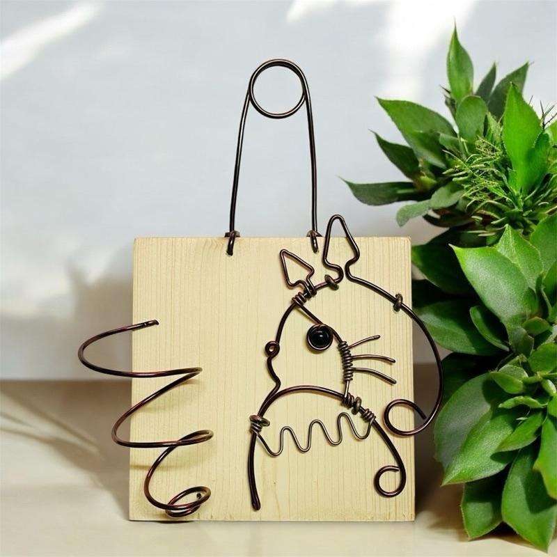 微甜多肉小陽台．空氣鳳梨的家｜鋁線手作．龍貓.空鳳木架板（不含植物）-細節圖2