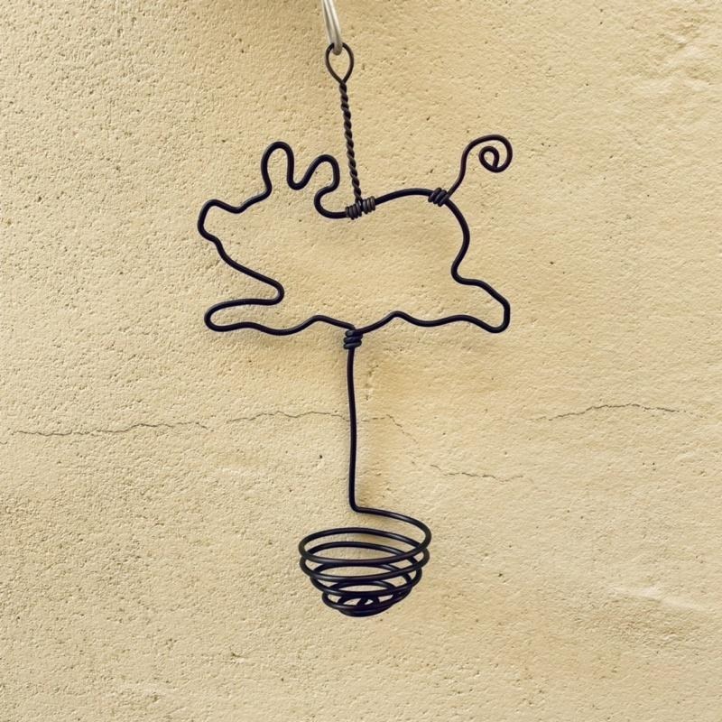 微甜多肉小陽台．空鳳的家 / 小豬空鳳掛架(不含空鳳)-細節圖3