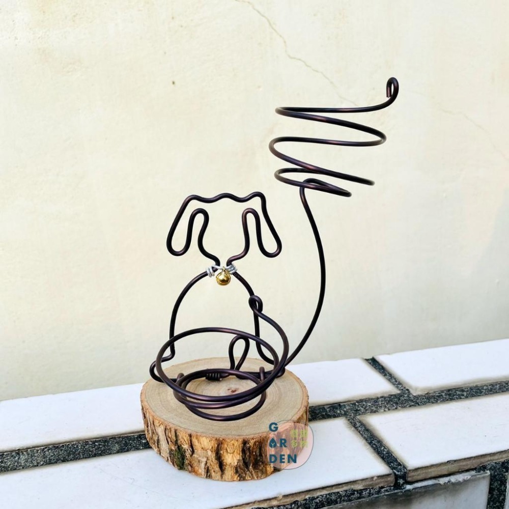 微甜多肉小陽台．空氣鳳梨的家｜鋁線手作．來福狗空鳳木架(不含空鳳)-細節圖5