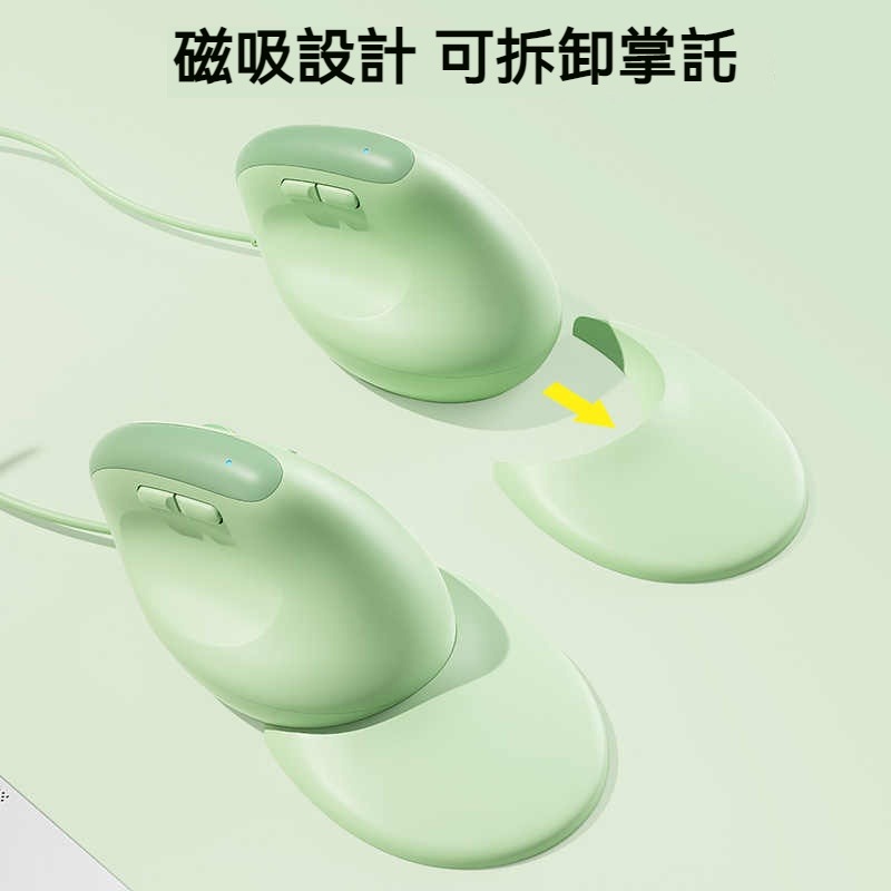 BOW航世筆記本人體工學有線鼠 垂直立式可愛女生USB電腦靜音辦公滑鼠 護腕滑鼠 垂直滑鼠 創意滑鼠-細節圖4