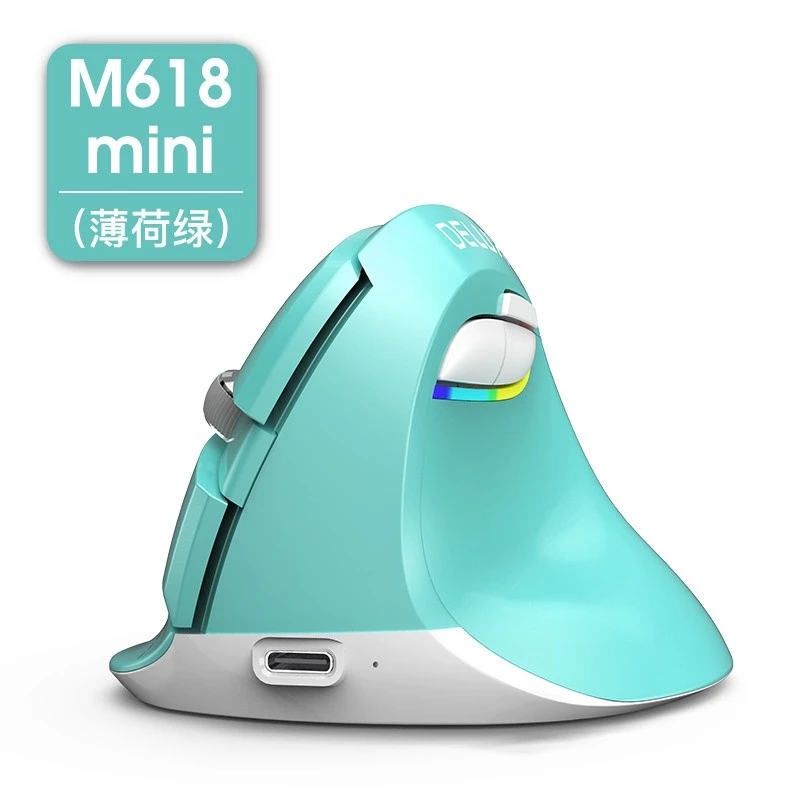 DeLUX 多彩 M618mini 新一代 雙模光學滑鼠 垂直滑鼠 無線滑鼠 人體工學滑鼠 直立滑鼠 遊戲滑鼠 防滑鼠手-規格圖6