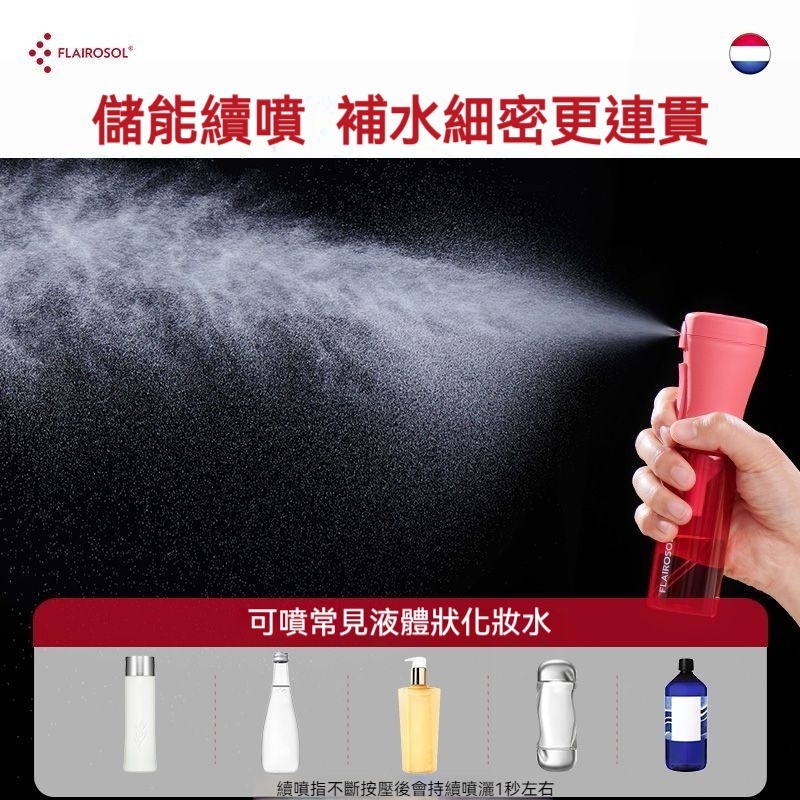 荷蘭Flairosol 原裝進口 90ml迷你便攜式 高壓噴霧瓶 化妝水分裝瓶 補水瓶 隨身攜帶 誤按開關鎖 多顏色-細節圖3